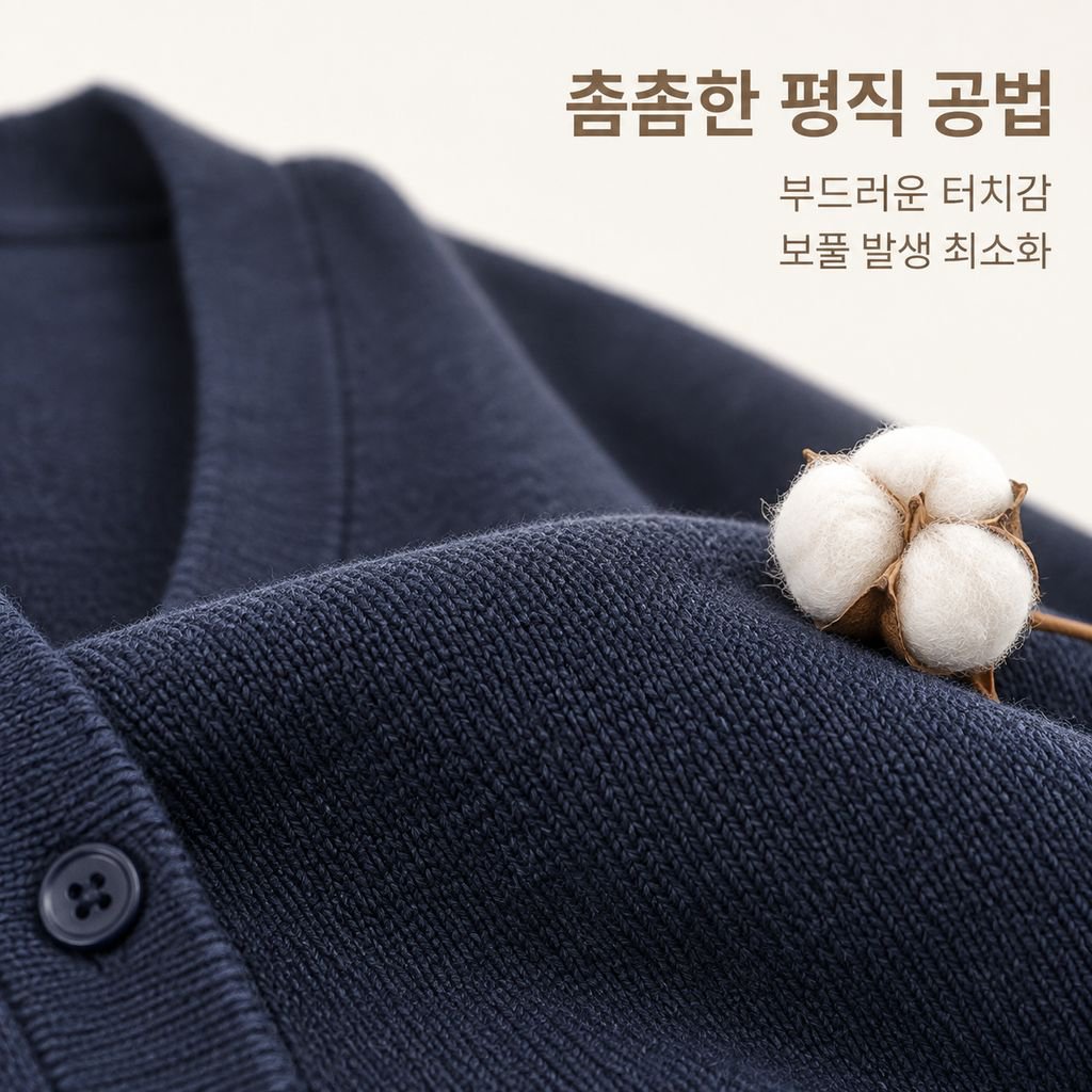 여성용 프레피 스타일 긴팔 V넥 니트 가디건
