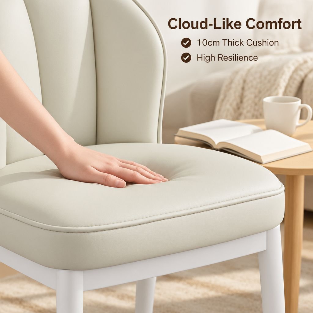 Premium Upholstered Leisure Chair with Backrest for Home