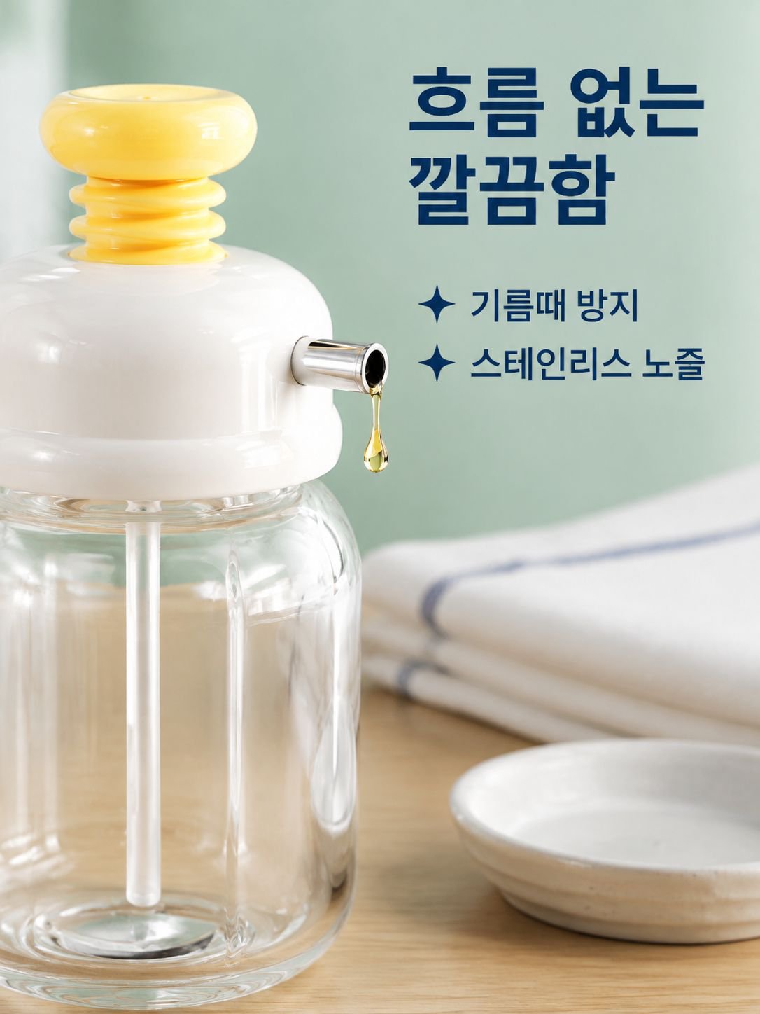 용량 조절식 압착형 오일병
