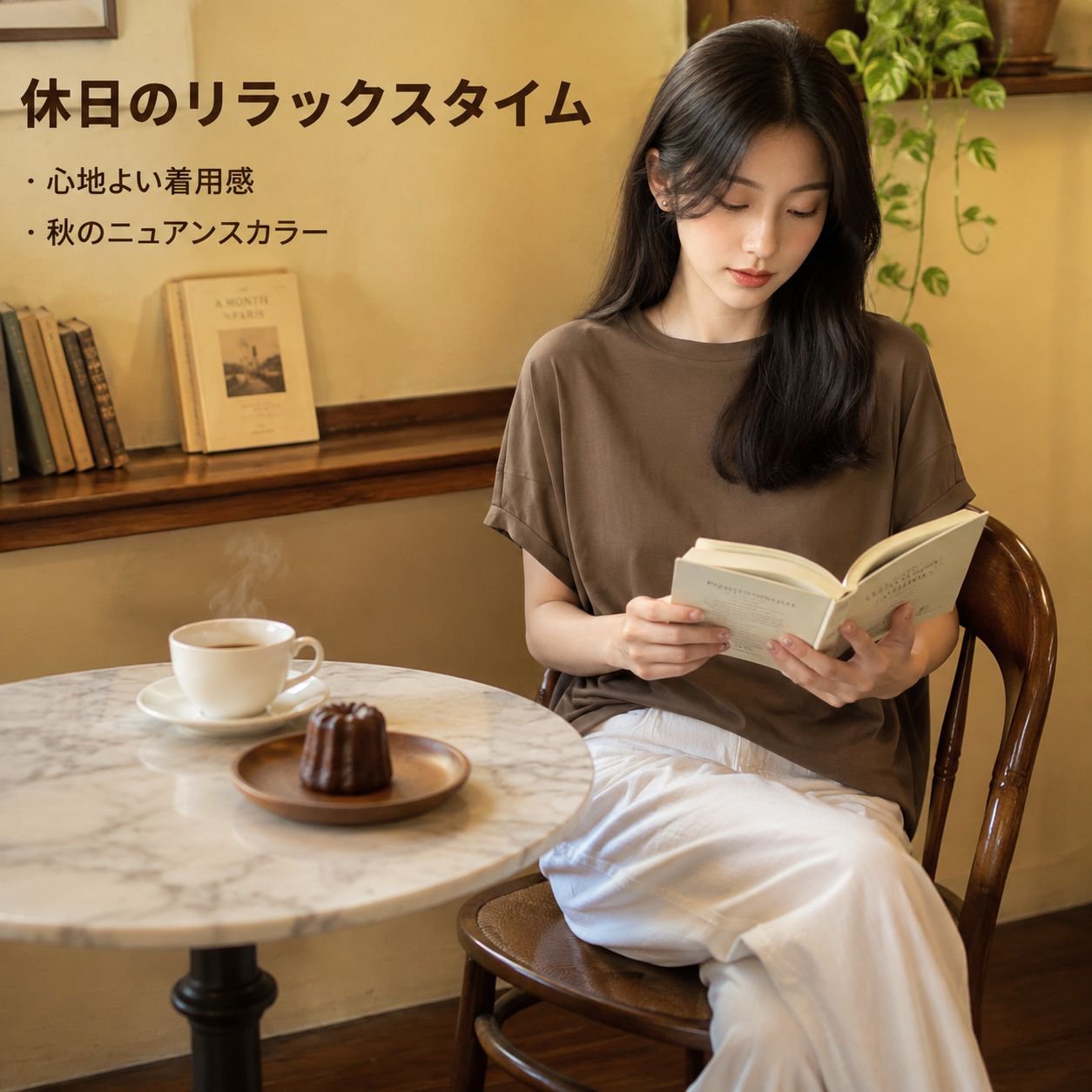 ゆるっとペーパードール体型カバーTシャツ レディース 日本風シルクモダール半袖