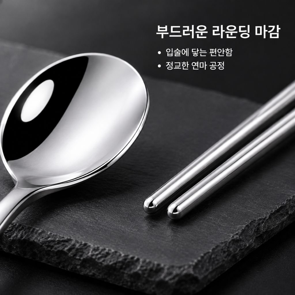 어린이 학생용 휴대용 식기 세트 스테인리스 수저 3종 박스 포함
