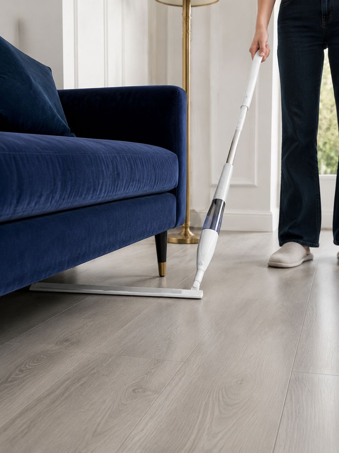 Magic broom squeegee for wet and dry surfaces