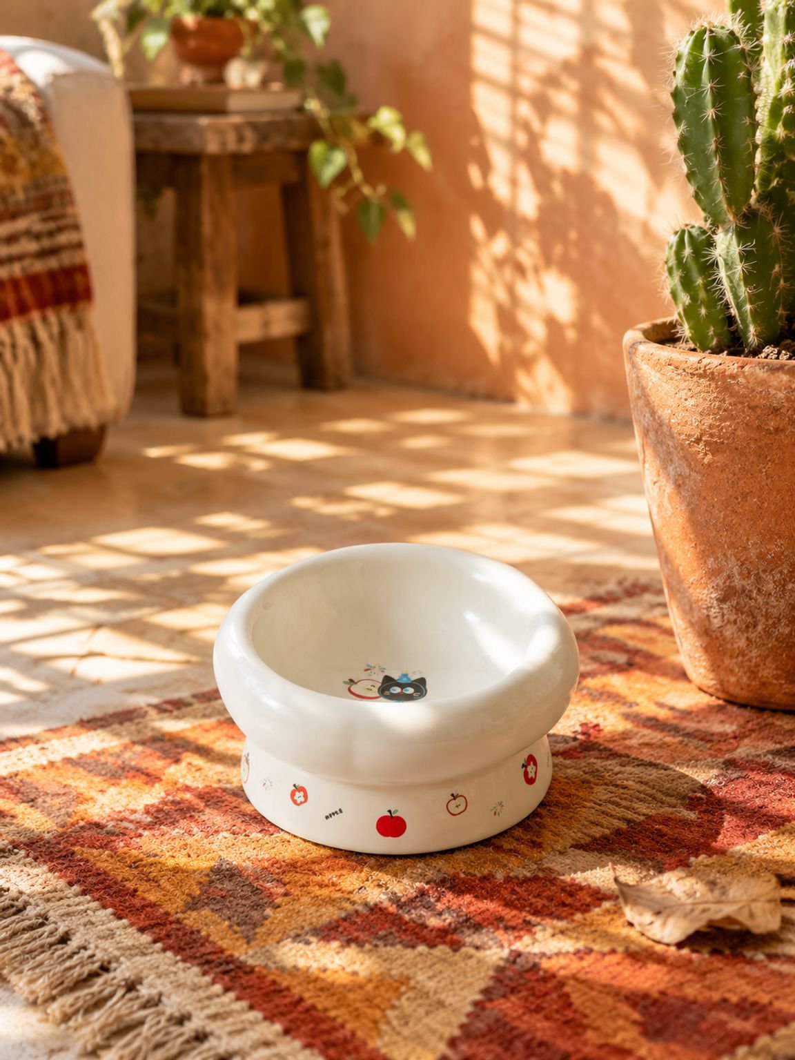 Cuenco para alimentos y agua de mascotas con boca grande