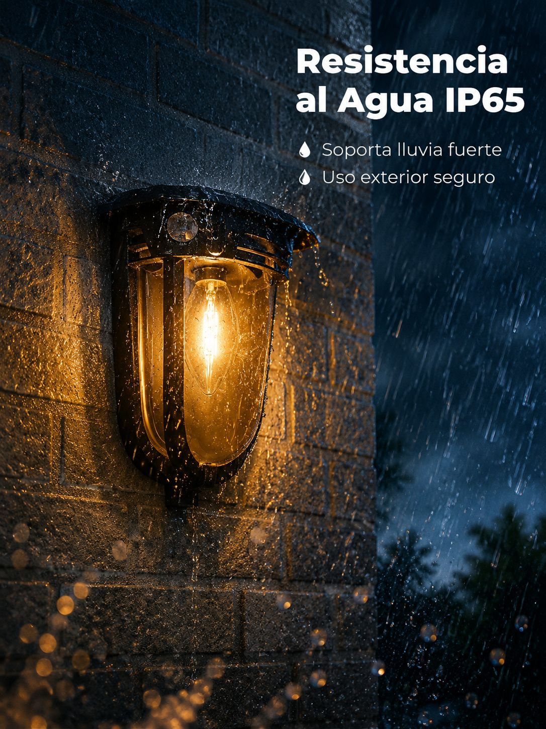 Nueva lámpara de pared solar para jardín