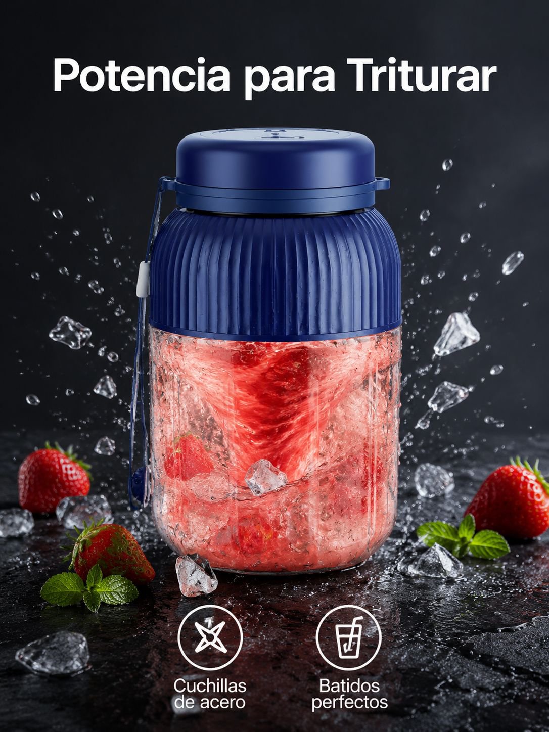 Vaso exprimidor inalámbrico recargable multifunción para jugos de frutas