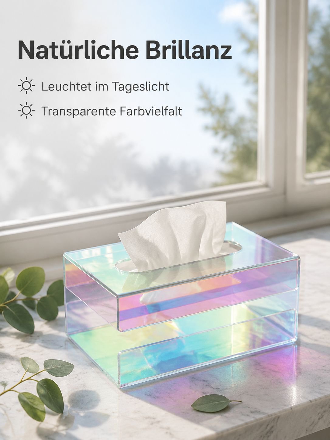 Stilvolle Taschentuchbox für Zuhause in modernem Design
