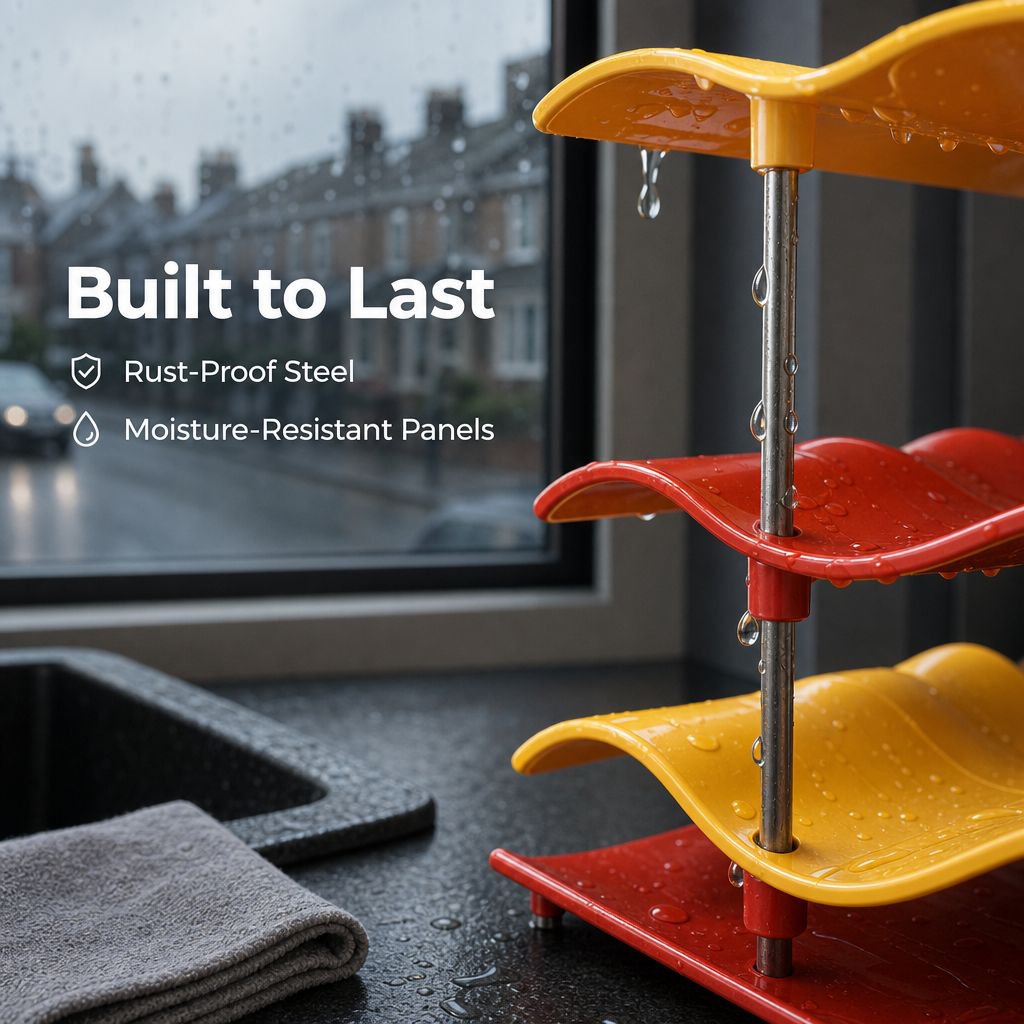 Wave-shaped Cup Storage Rack