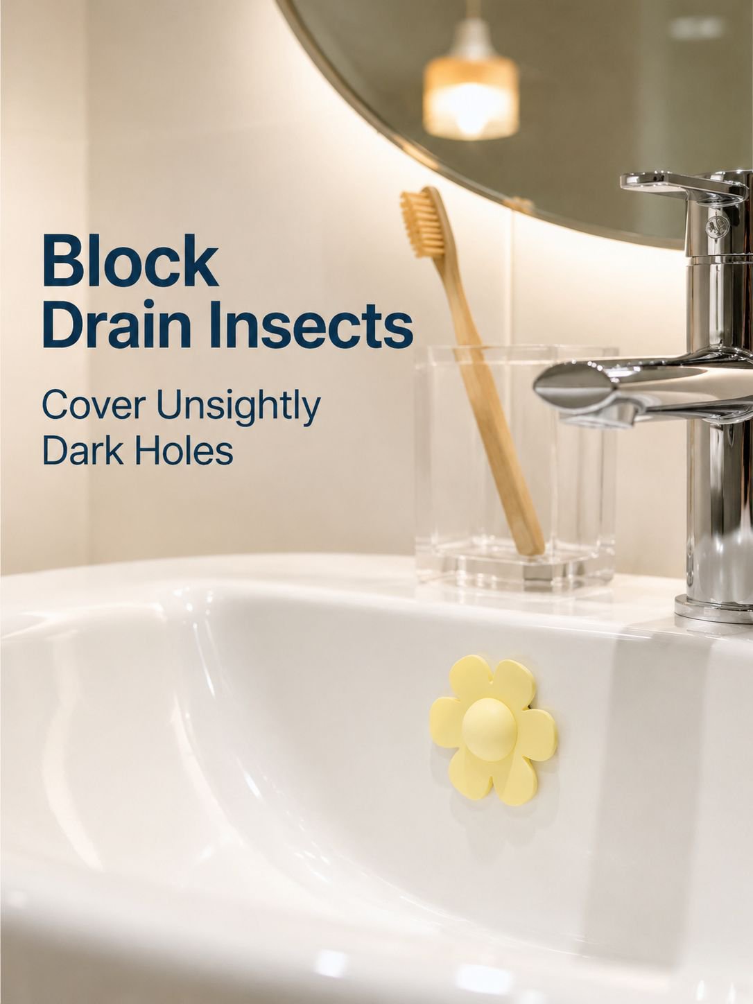 Small Flower Basin Overflow Hole Cover
