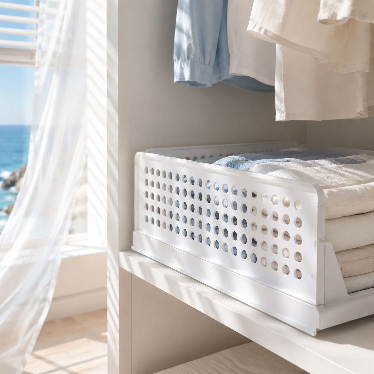 Cesta de almacenamiento plegable para dormitorio