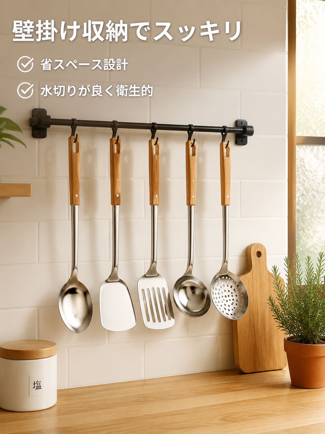ステンレス製フライ返し3点セット