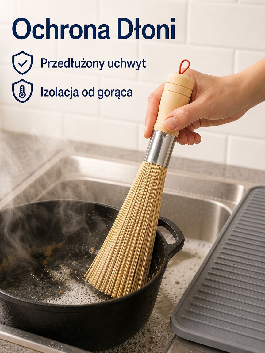Bambusowa szczotka do mycia naczyń