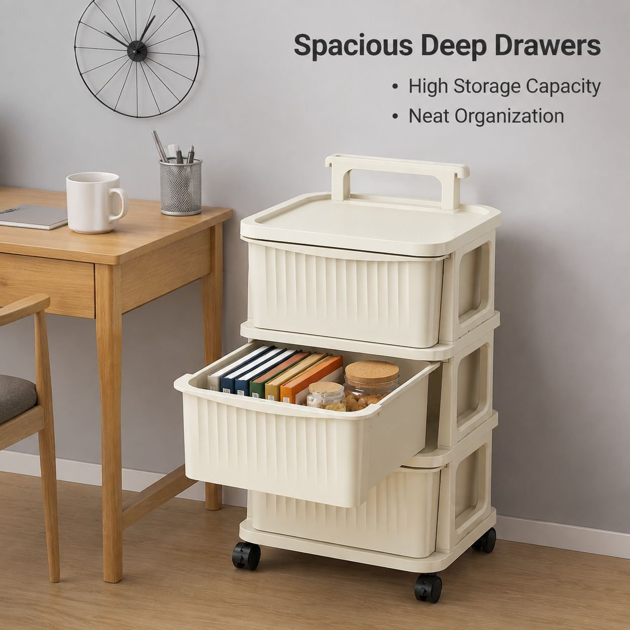 Multi-functional Small Storage Trolley