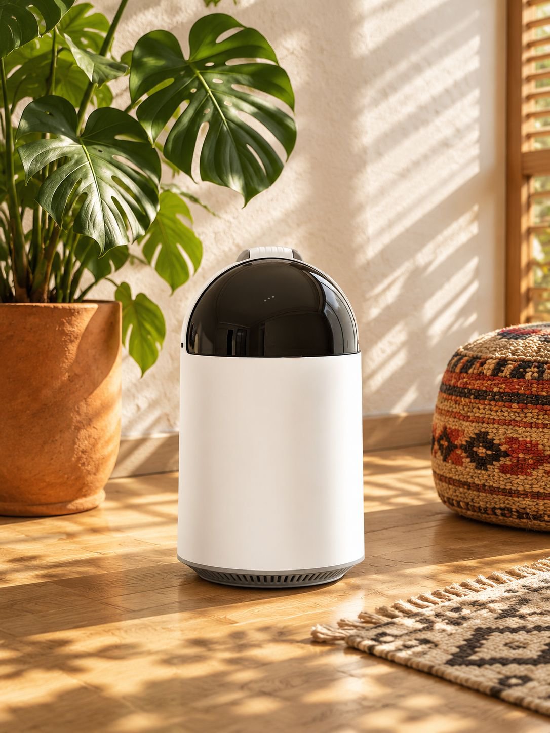 Cubo de basura automático con tapa inteligente