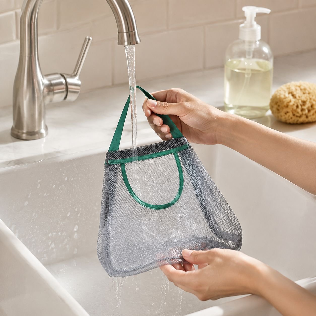 Sac en maille respirant pour légumes