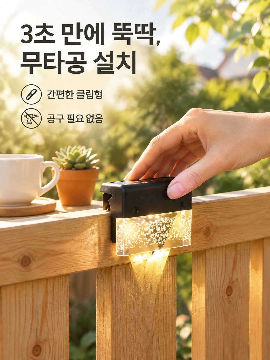 태양열 LED 펜스 조명 실외 정원 별장 무드등