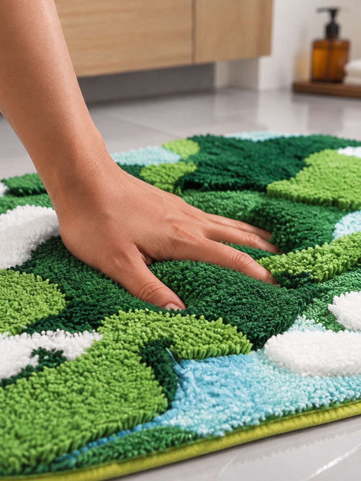 Tapete de baño absorbente en diferentes colores disponibles