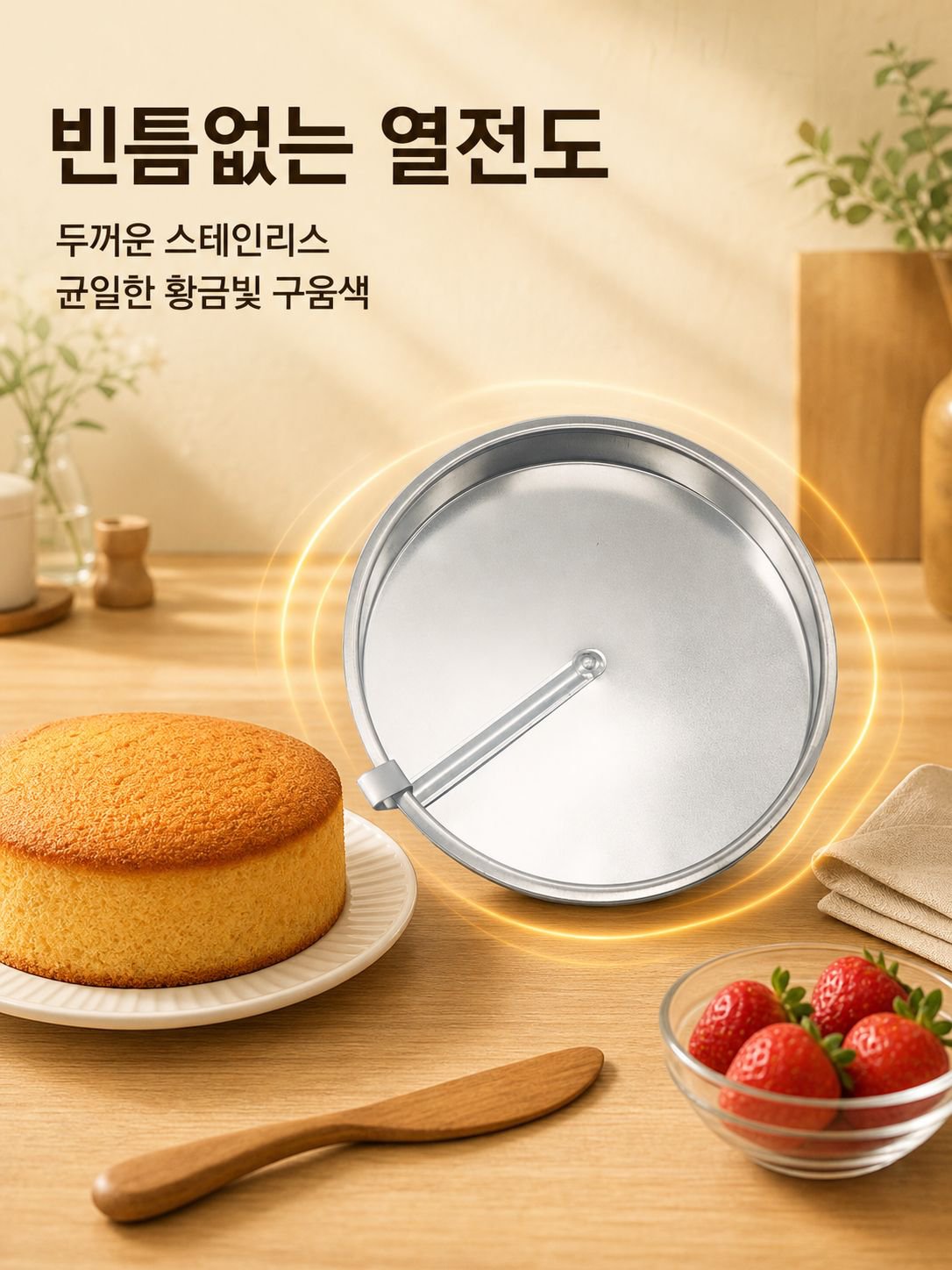 슬라이드식 원형 케이크 몰드