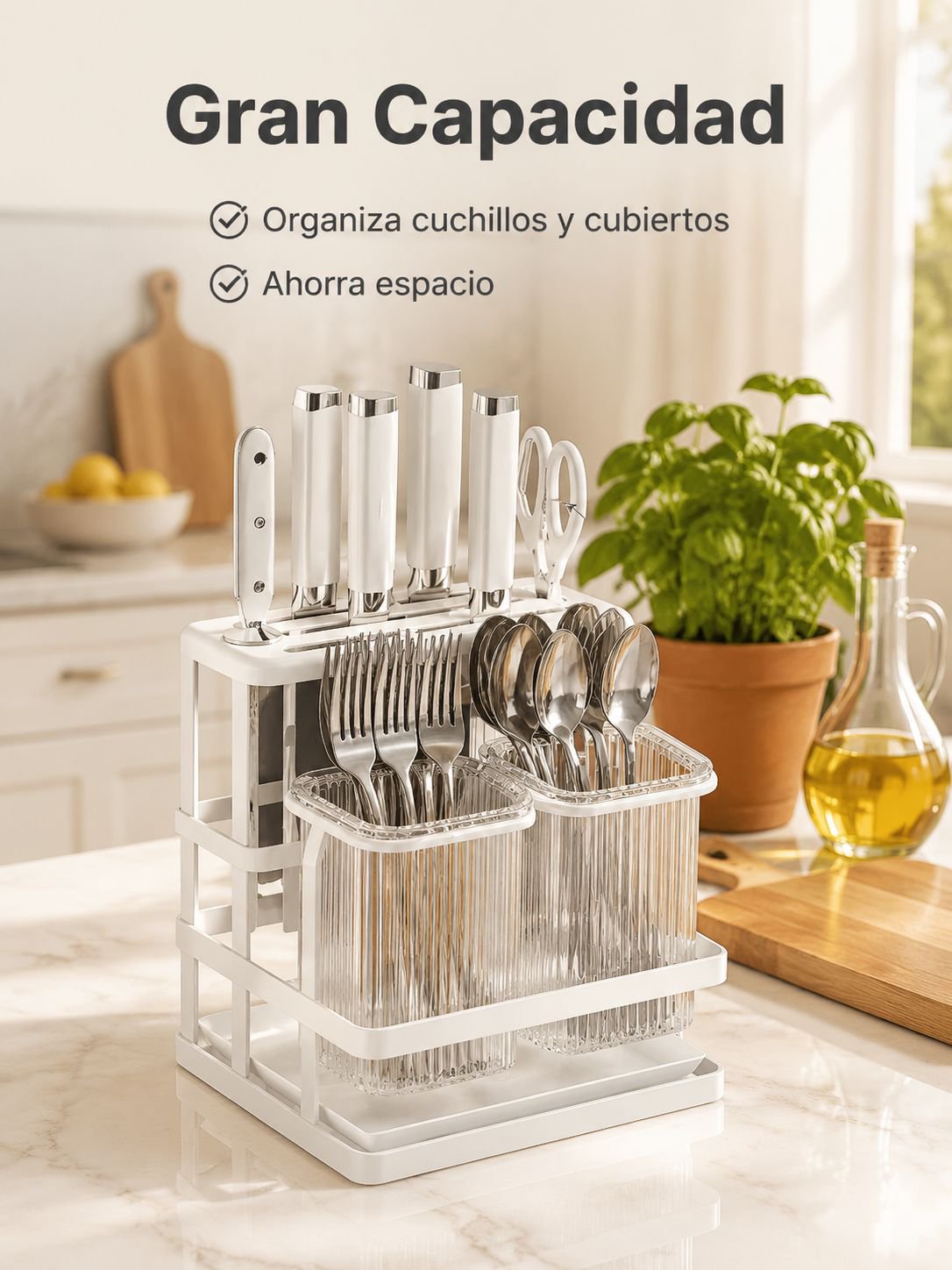 Soporte para palillos de acero inoxidable