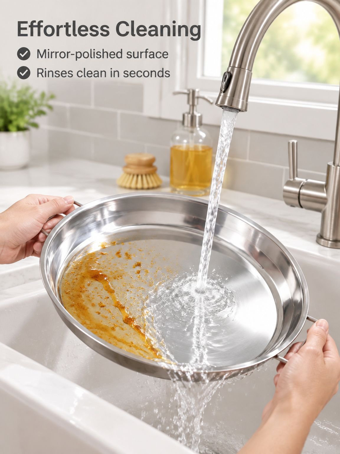 Stainless steel steaming tray for dough sheets