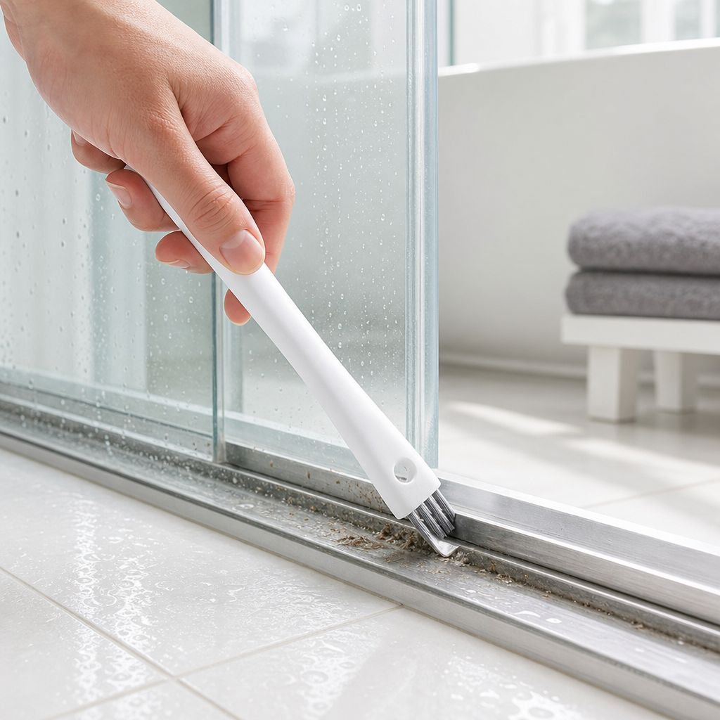 Double-Ended Groove Brush Household Floor Cleaner