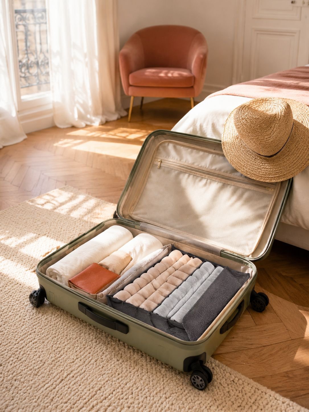 Boîte de rangement pliable pour sous-vêtements, rangement domestique en tissu