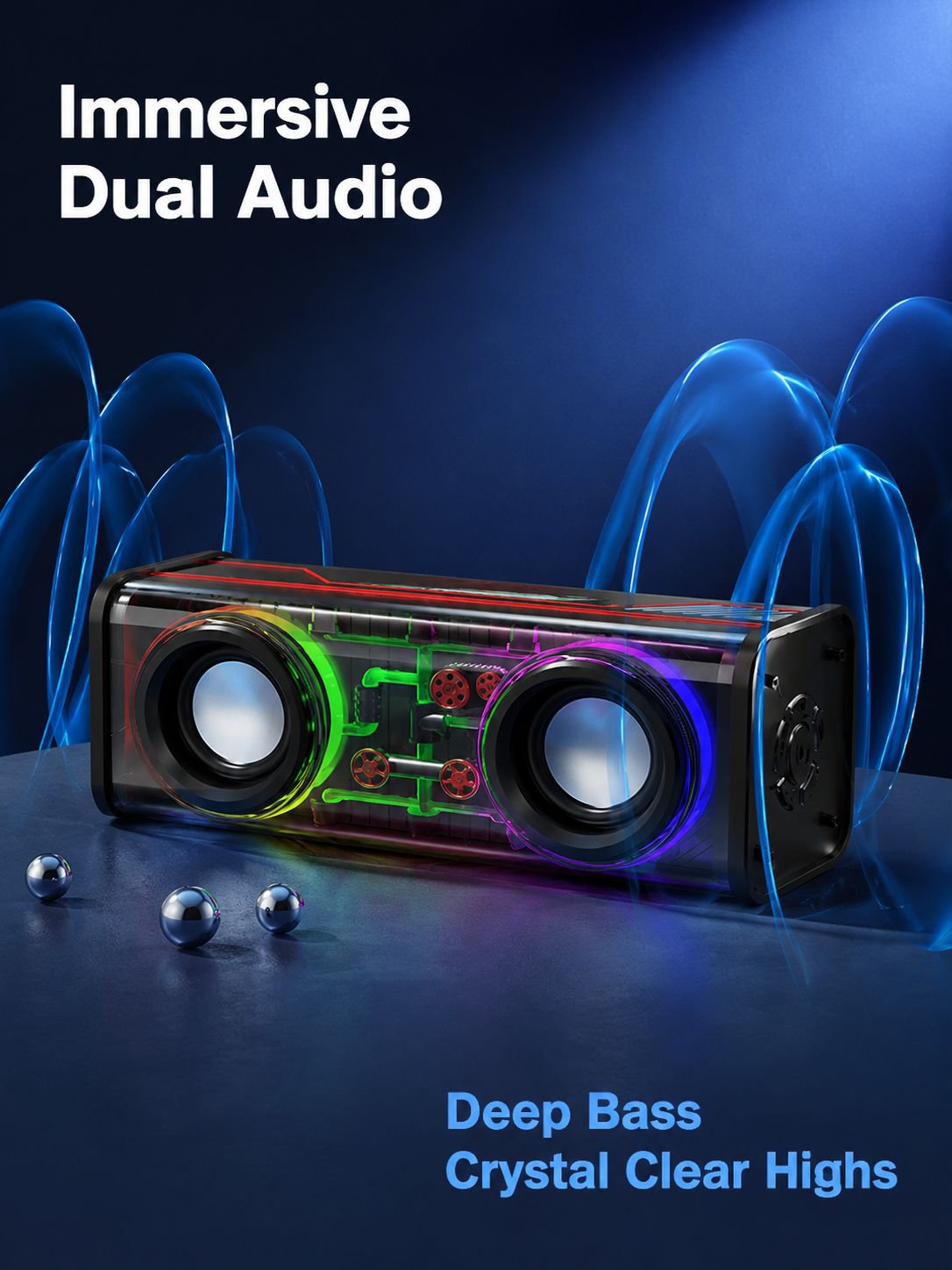 Super Long Battery Dual Boom Mini Speaker