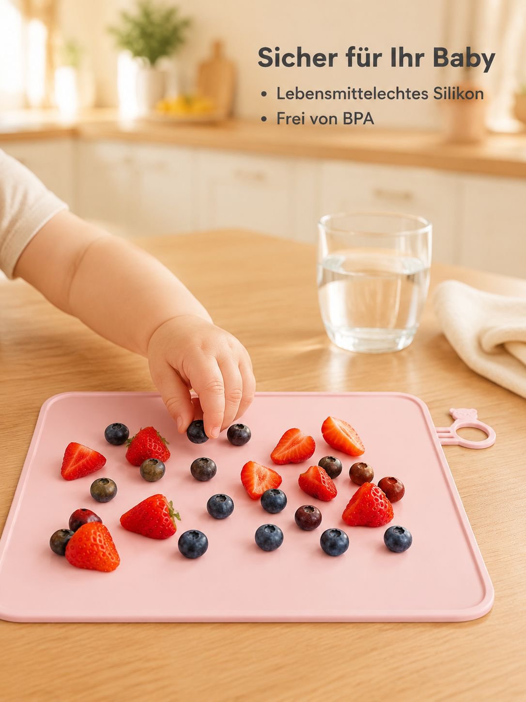 Rutschfestes Silikon Platzset für Babys