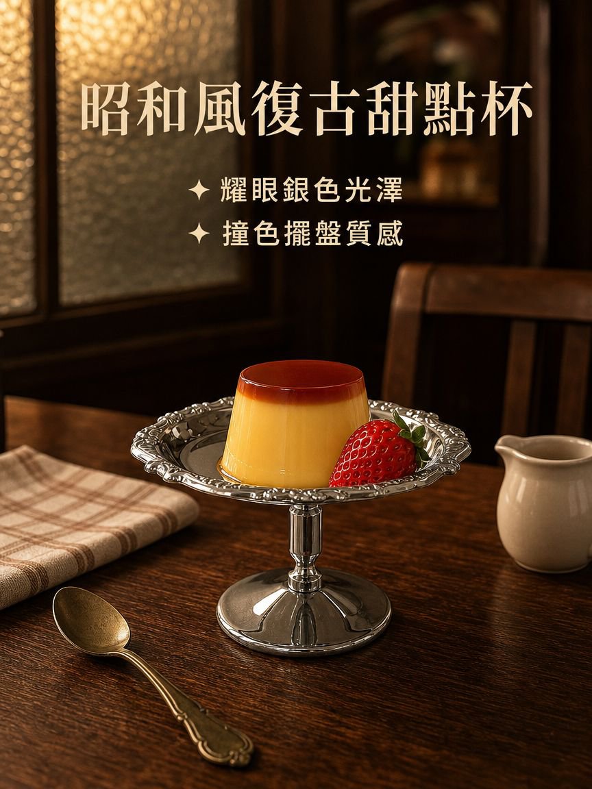 不鏽鋼高腳甜點杯