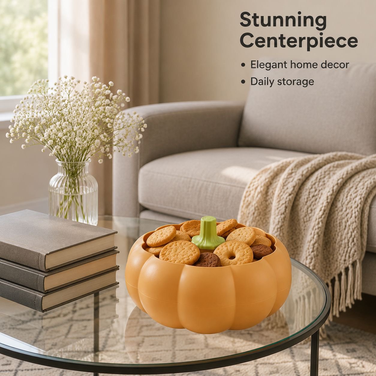 Large Pumpkin Fruit Platter