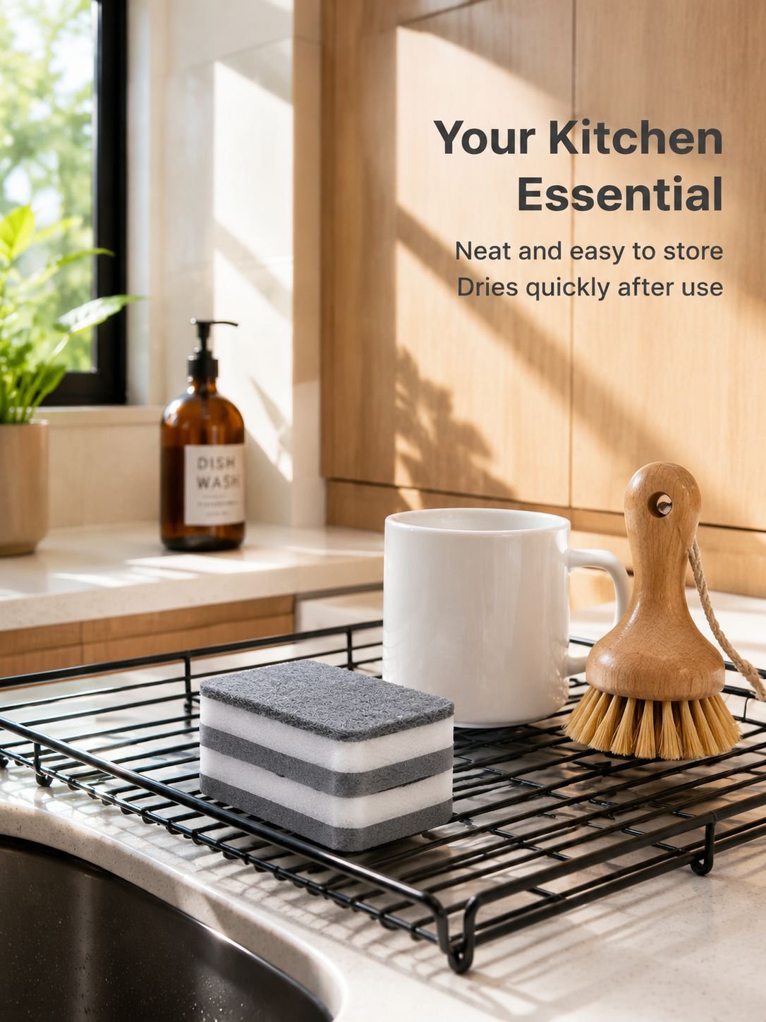 Thickened Dishwashing Sponge