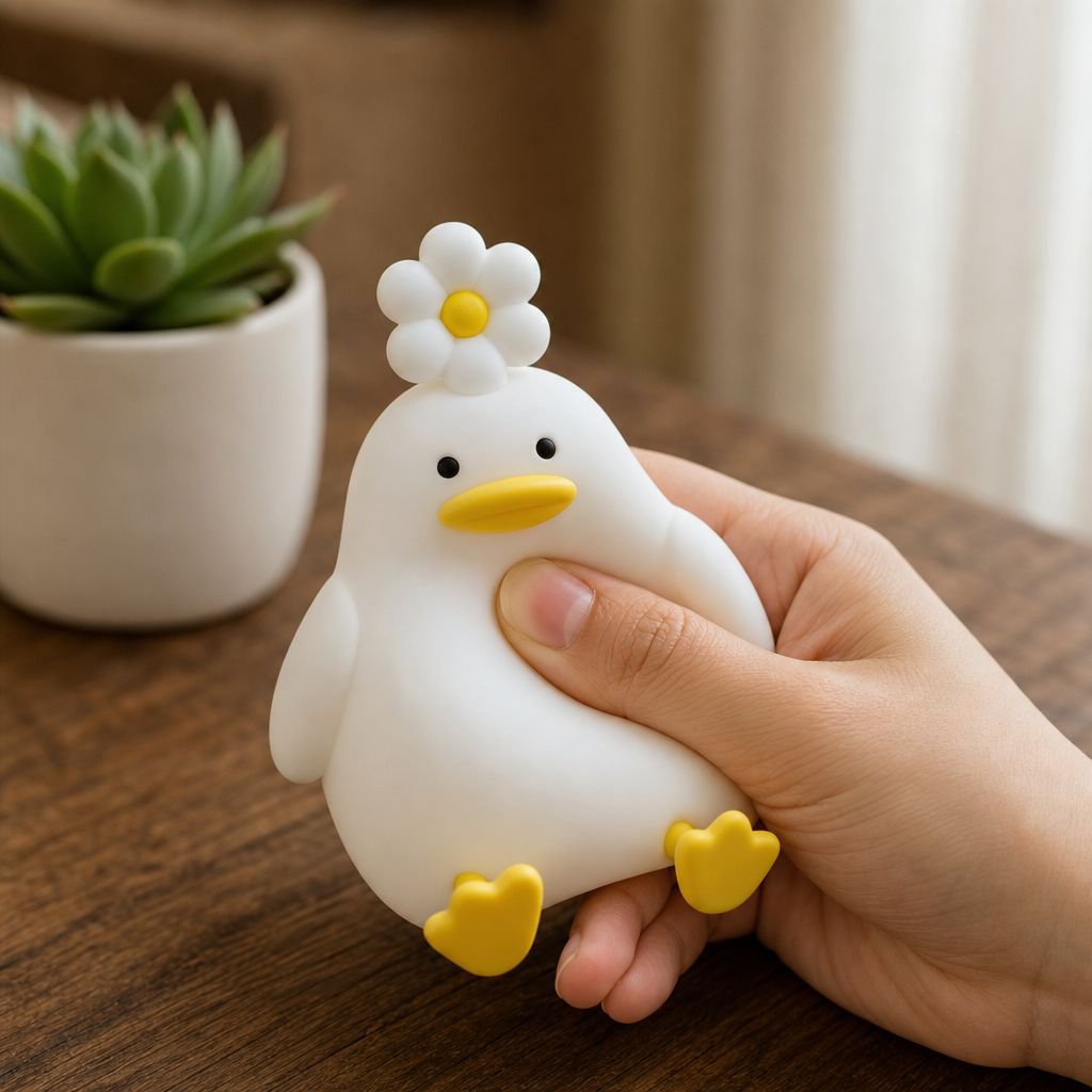 Baby Eye-caring Silicone Night Light, Rechargeable Bedroom Bedside Touch Ambience Lamp