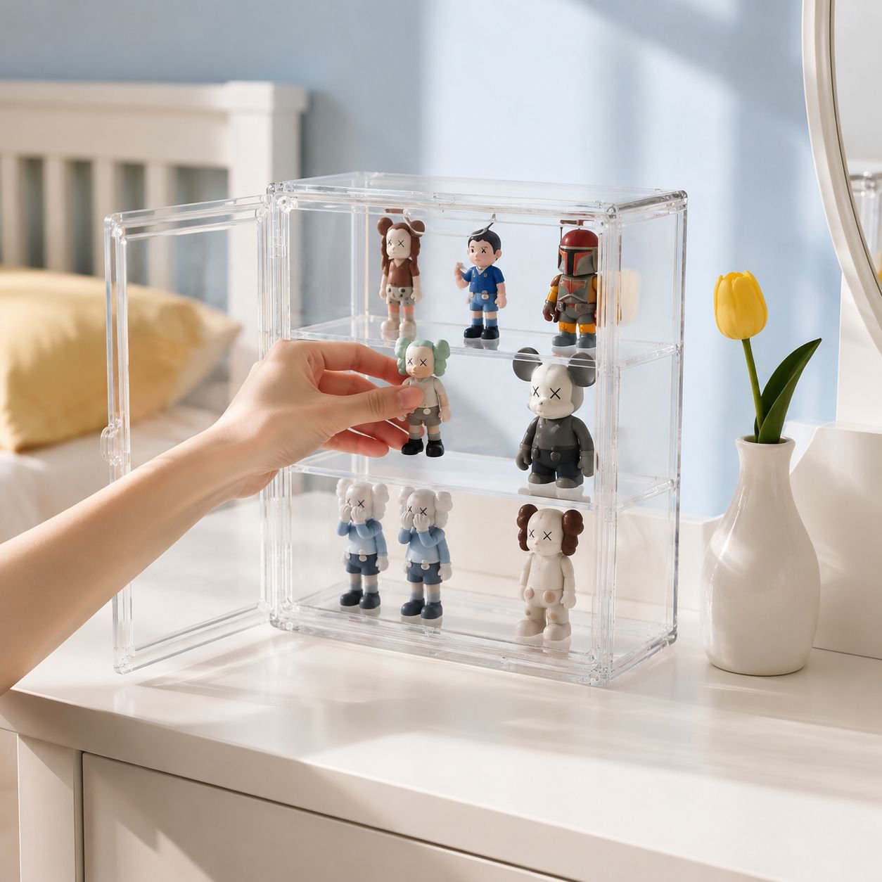Practical kitchen accessory for storing water cups