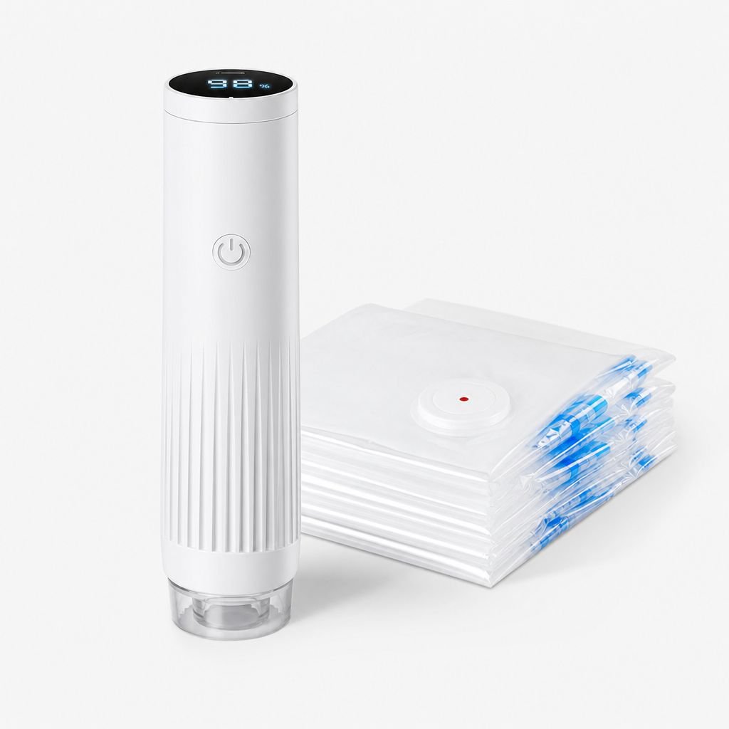 JMY Portable Electric Vacuum Pump for Food Storage and Preservation Bags
