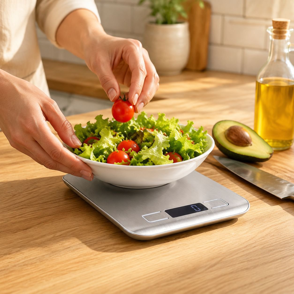 Báscula impermeable de gran capacidad para dieta saludable, base resistente al desgaste