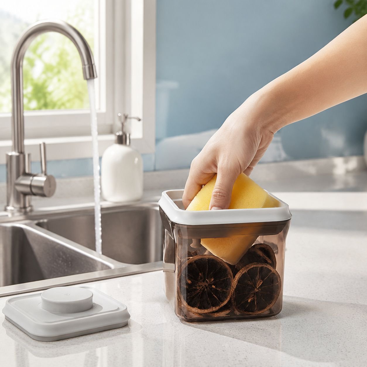 Airtight tea jar preserving tea freshness