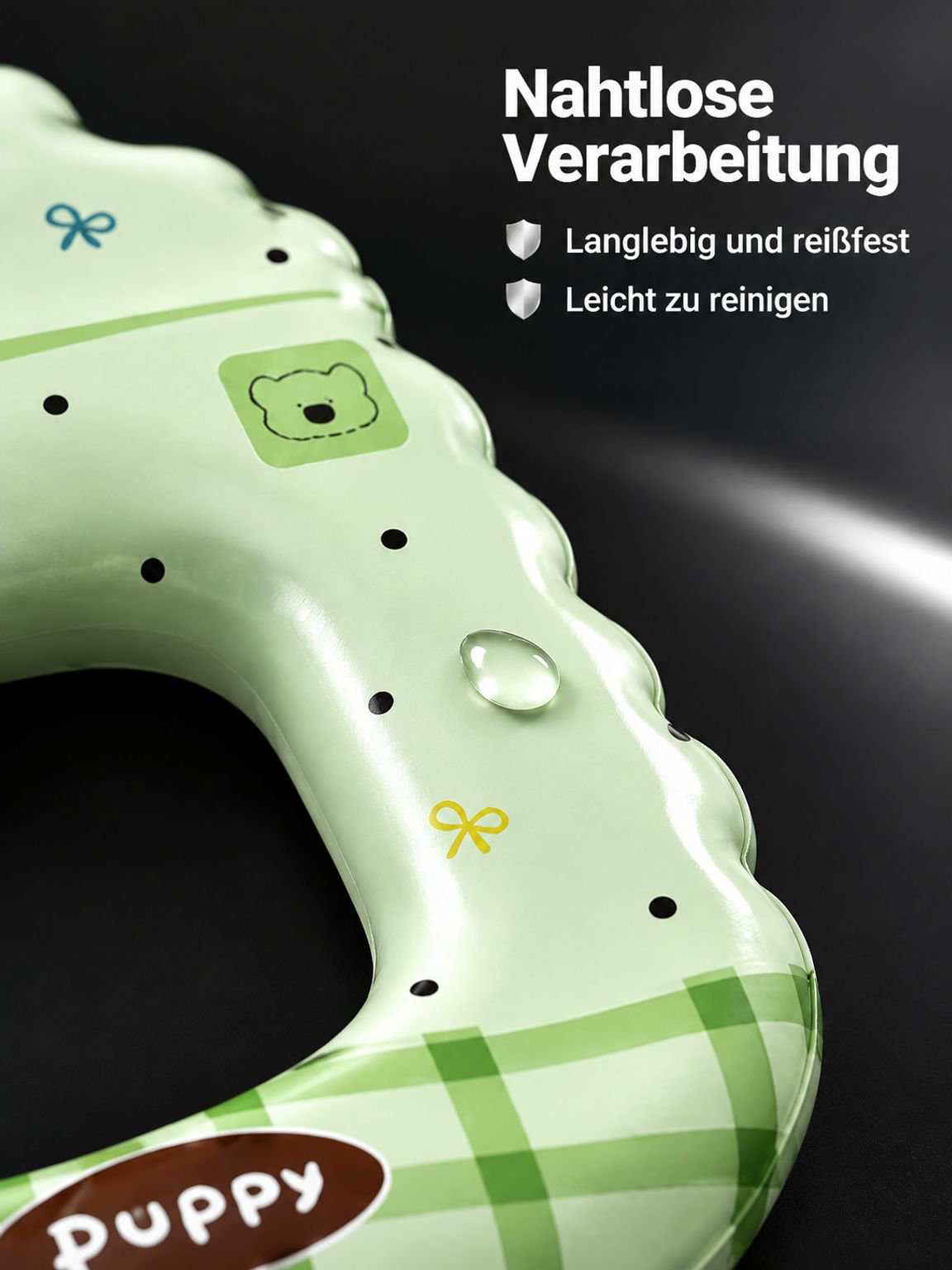 Toilettensitzauflage mit ergonomischer Rückenstütze