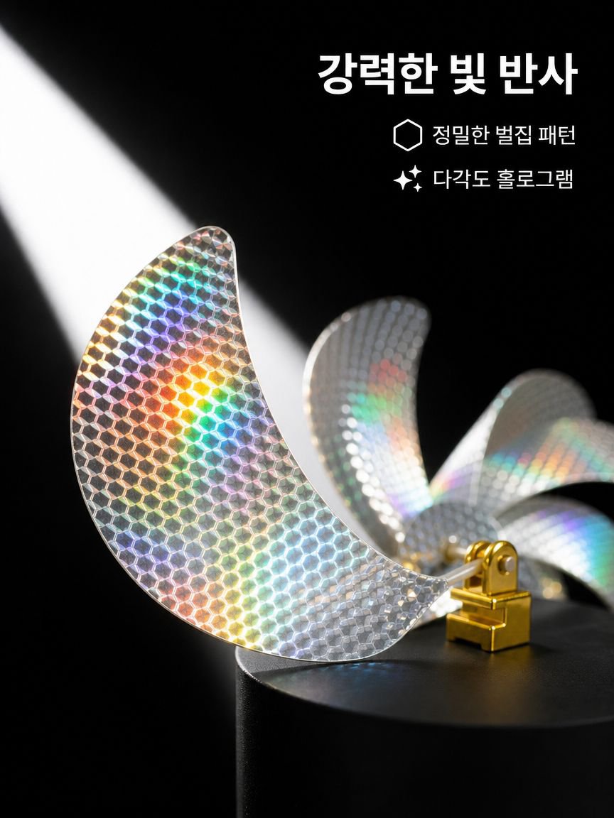 야외 조류 퇴치 바람개비 레이저 반사 회전형 새 쫓는 바람개비 과수원 정원용