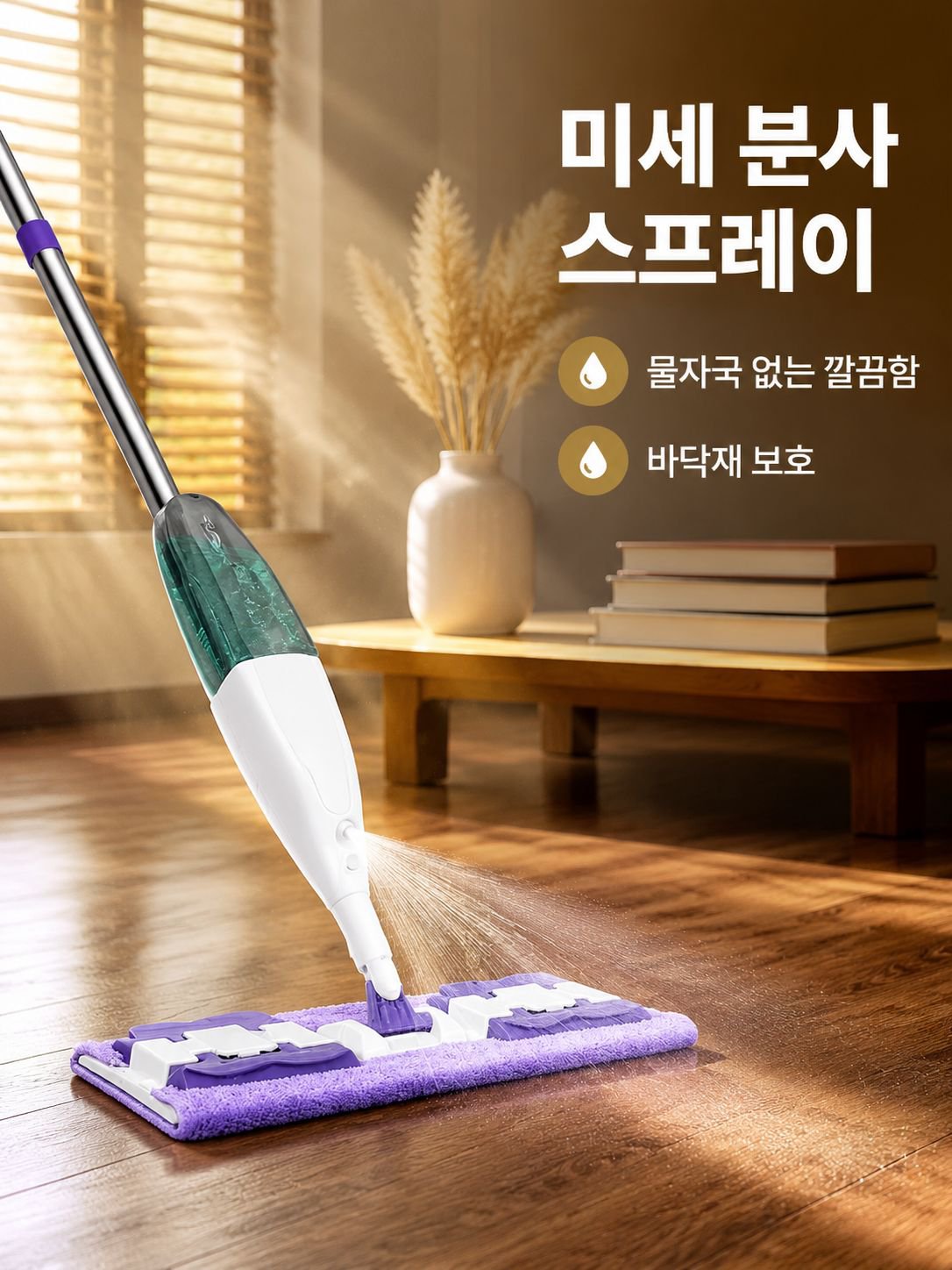 다기능 분사 걸레 집게형 세안타월 청소 먼지제거