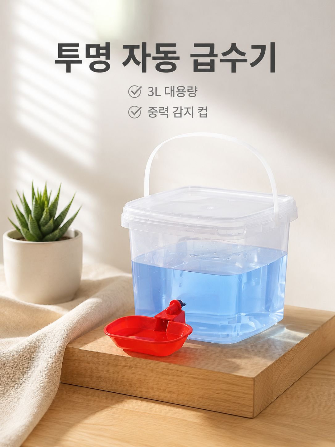 대용량 버킷 자동 가정용 정수기