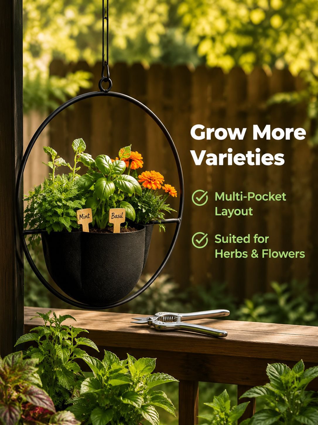 Balcony Hanging Flower Pot Decoration