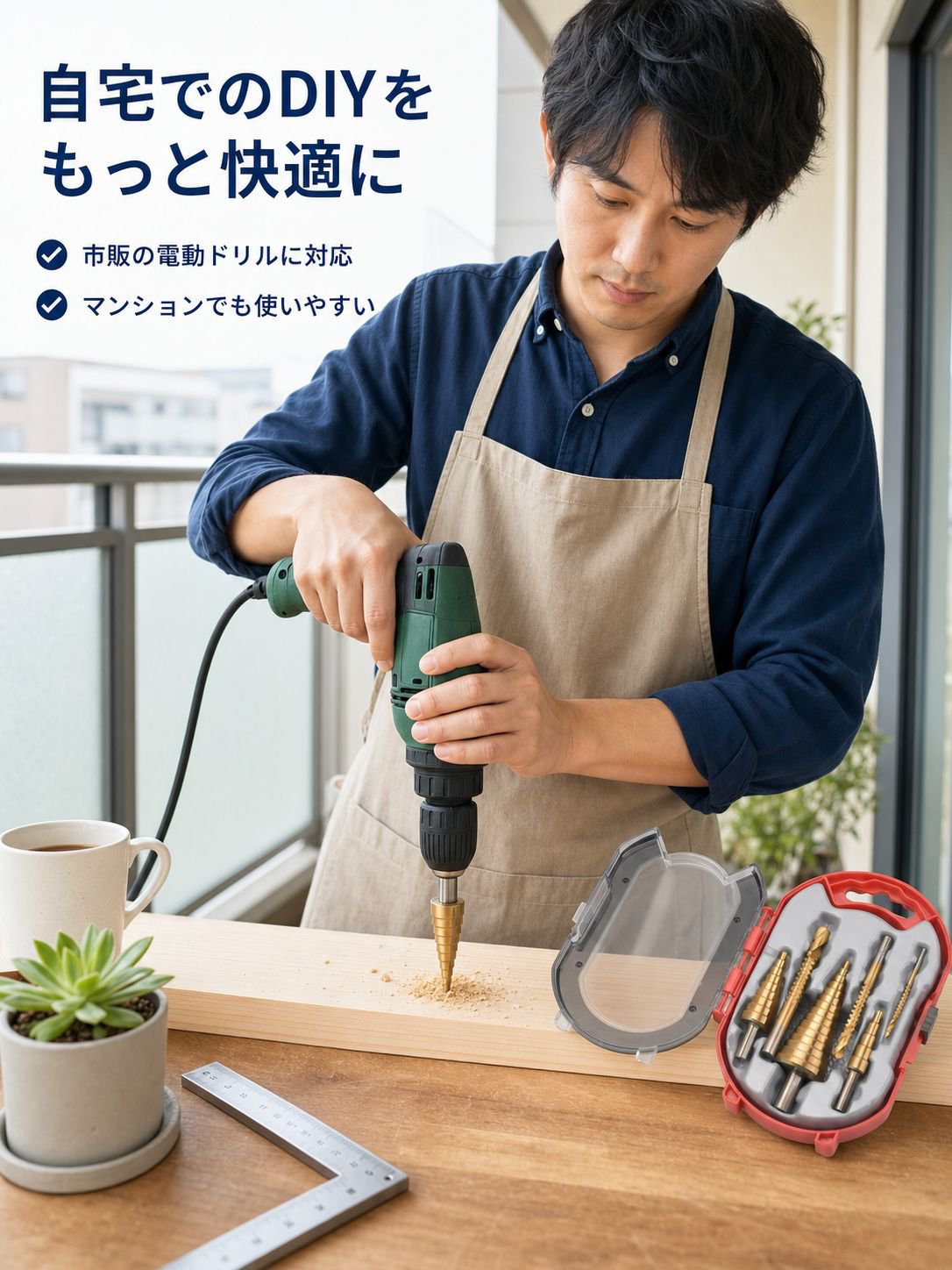 様々な素材に対応した穴あけ工具