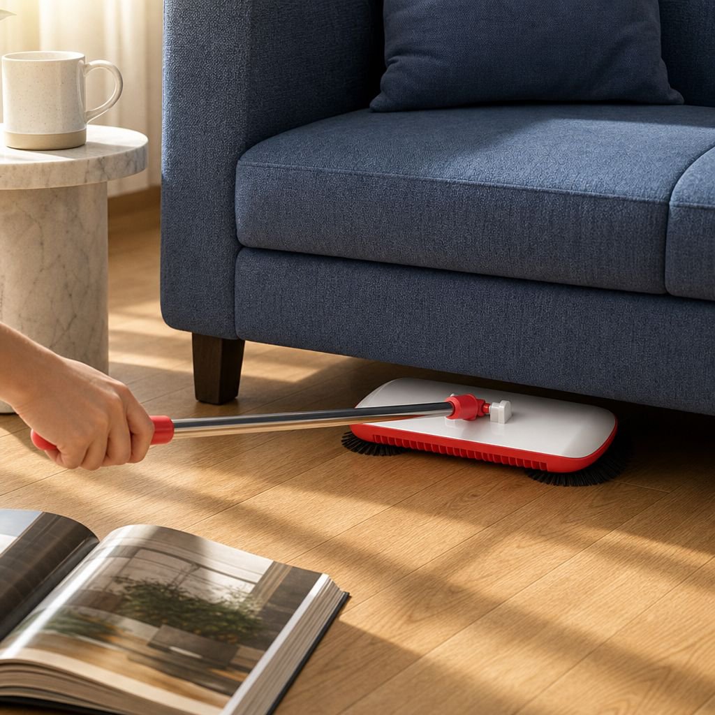 Smart Home Sweeper Set, Integrated Vacuum with Dustpan and Broom