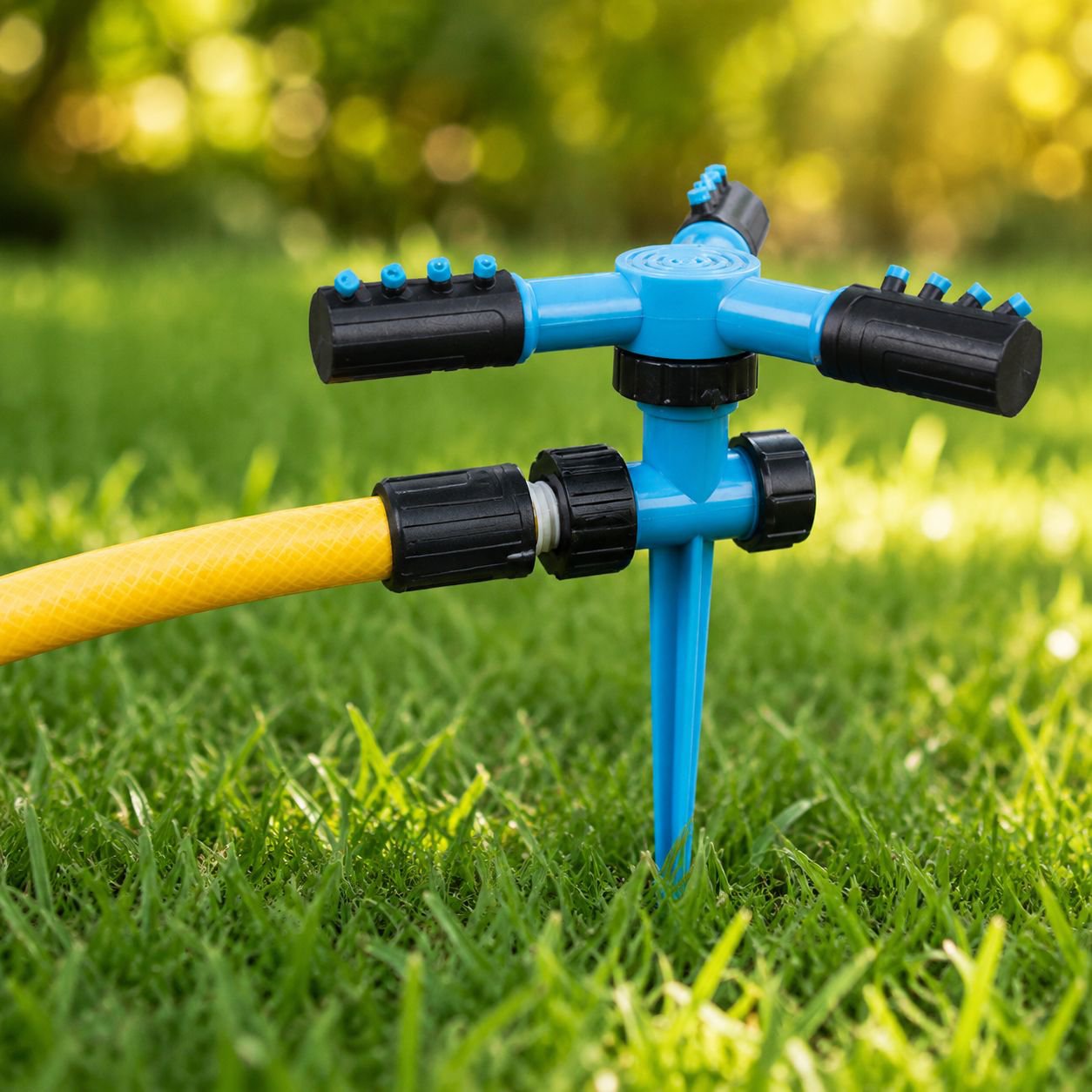 Aspersor inteligente resistente al agua y al sol
