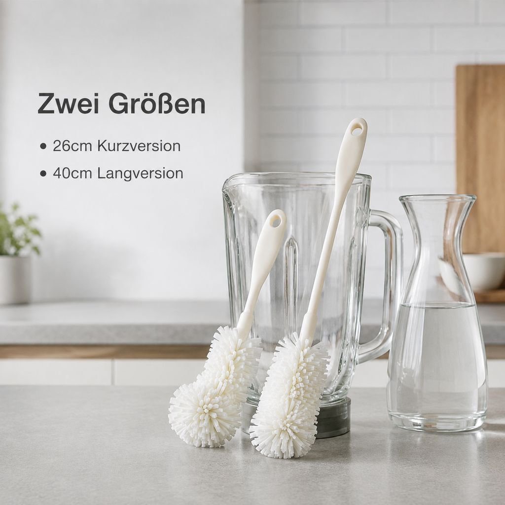 Langstielige Reinigungsbürste für Mixerbehälter