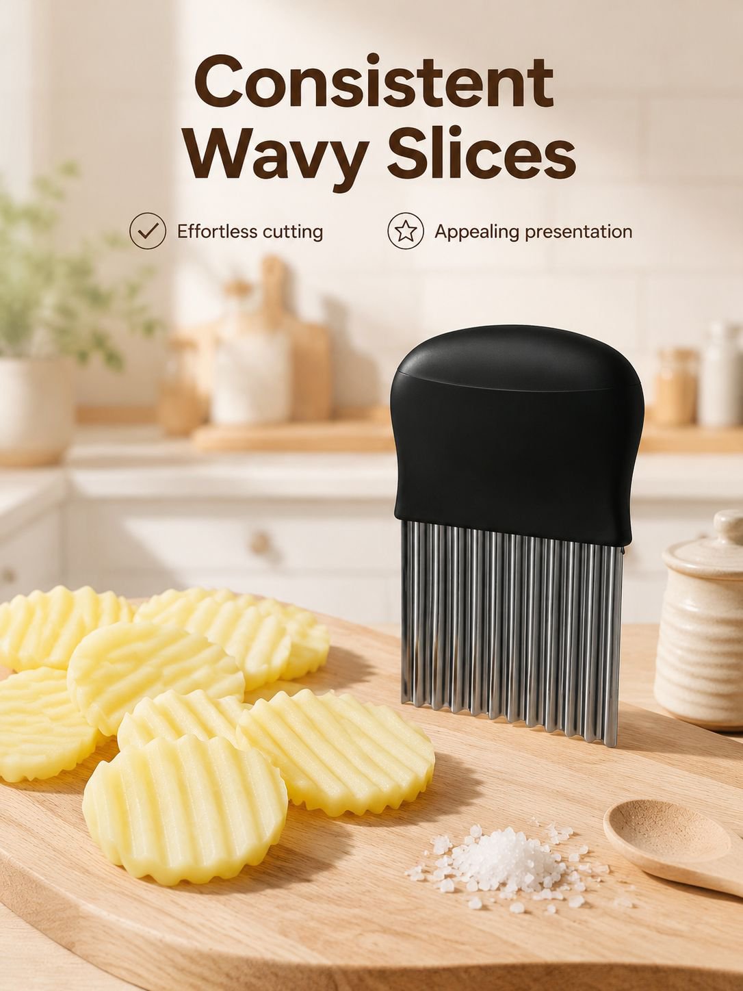 Stainless Steel Wavy Potato Cutter