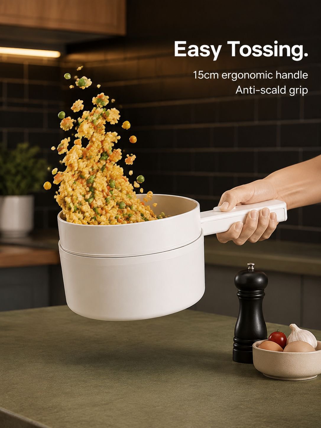 Compact electric pot perfect for small kitchens