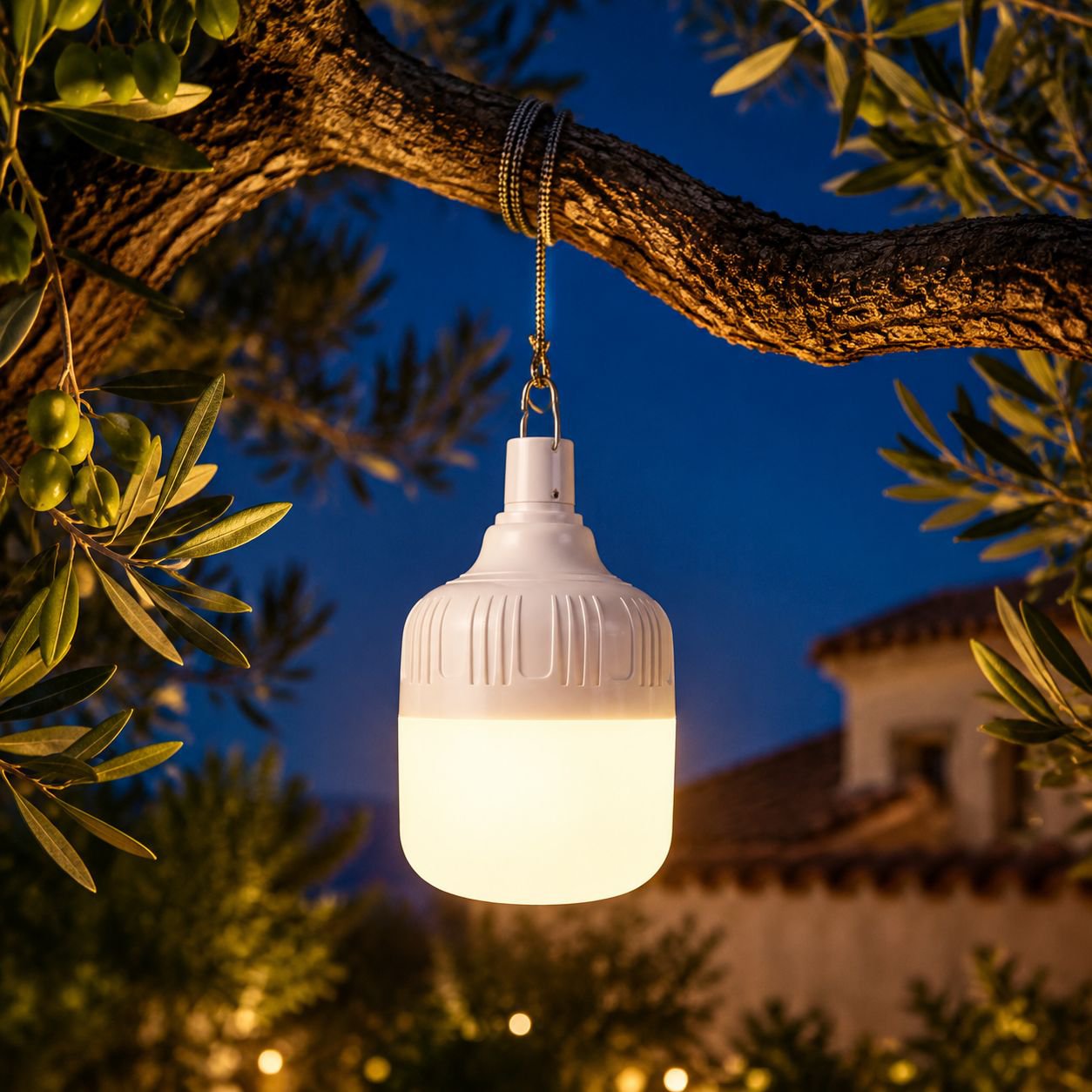 Luz colgante LED portátil para exteriores