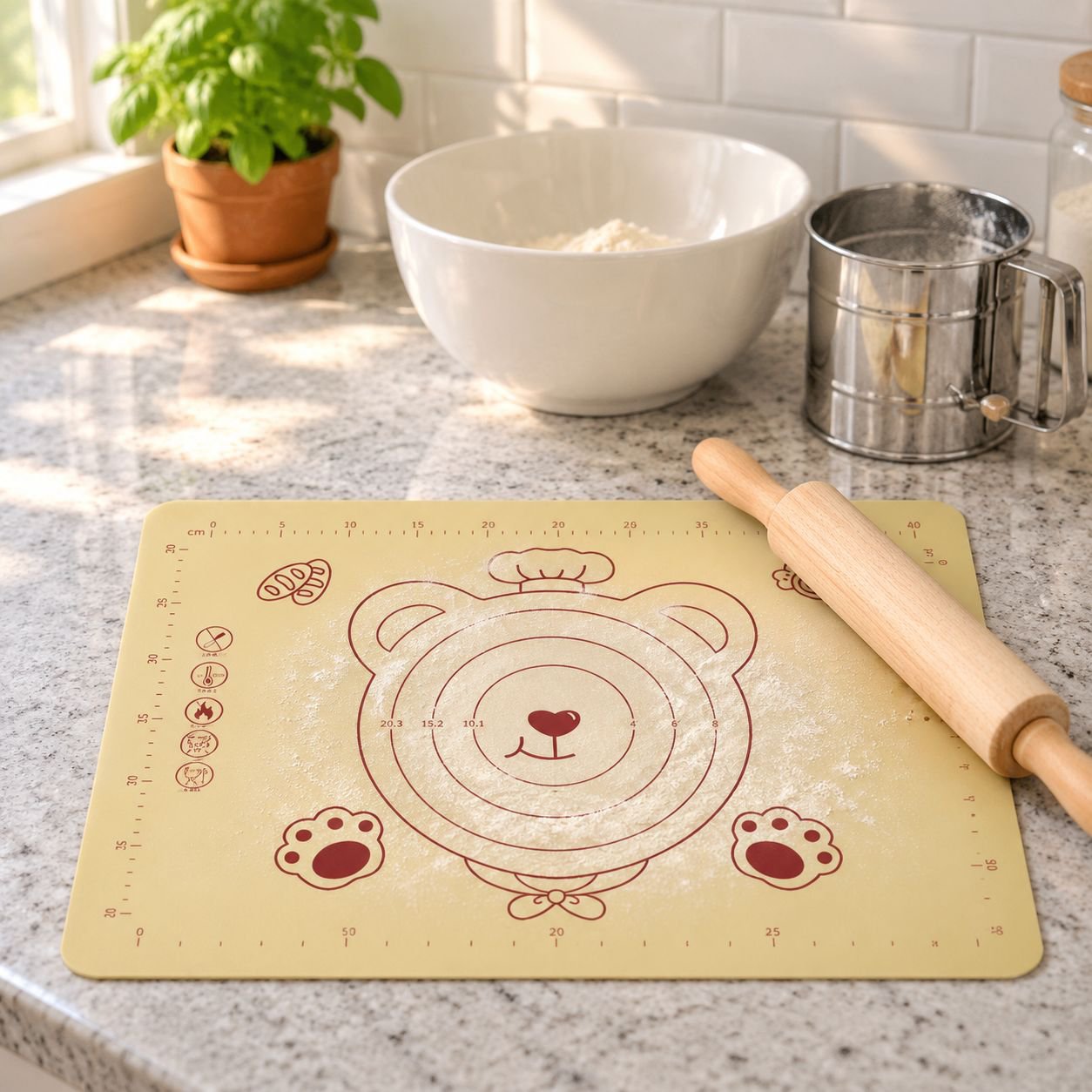 Multipurpose Heat-resistant Kneading Mat for Home Baking
