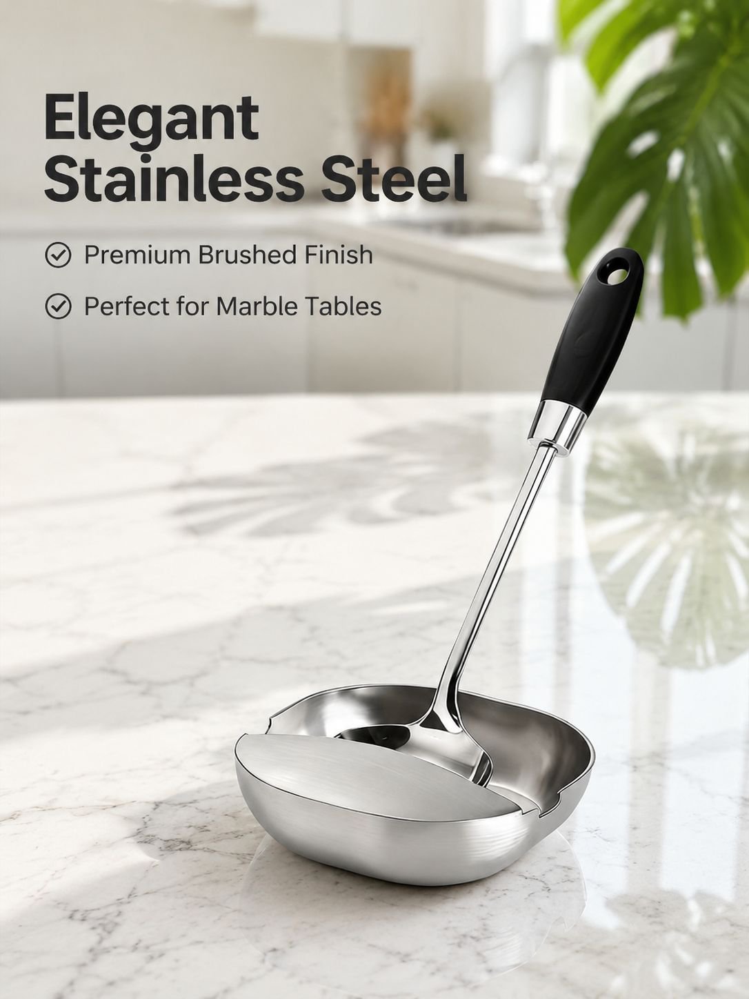 Stainless Steel Spoon Tray and Spatula Holder for Dining Table