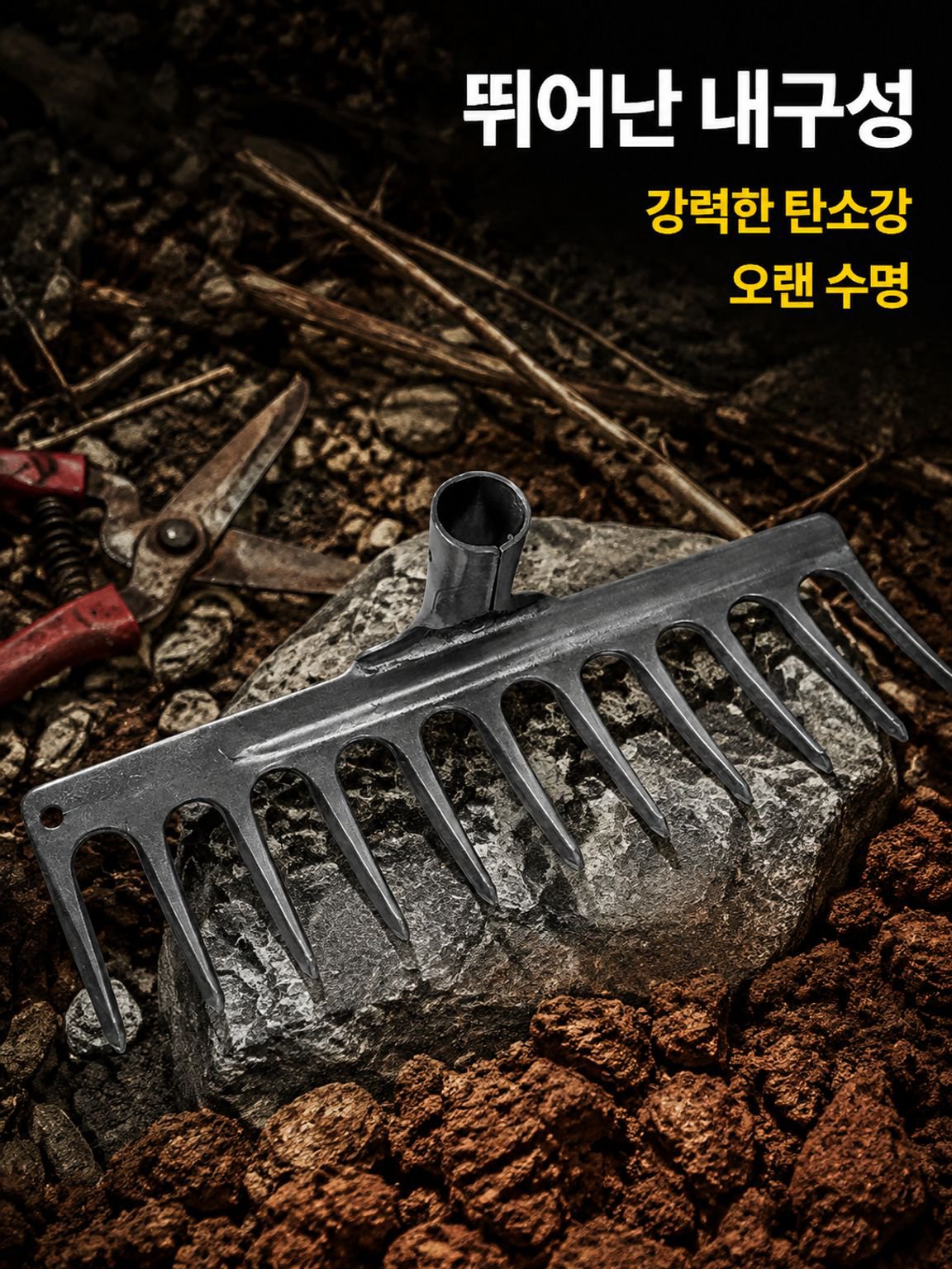 농업용송토갈이다용도두꺼운갈퀴